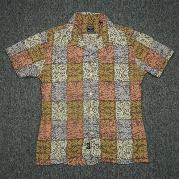 Todd Snyder Shirt Mens Medium Abstract Three Looms Japanese Fabric Button‎ Up